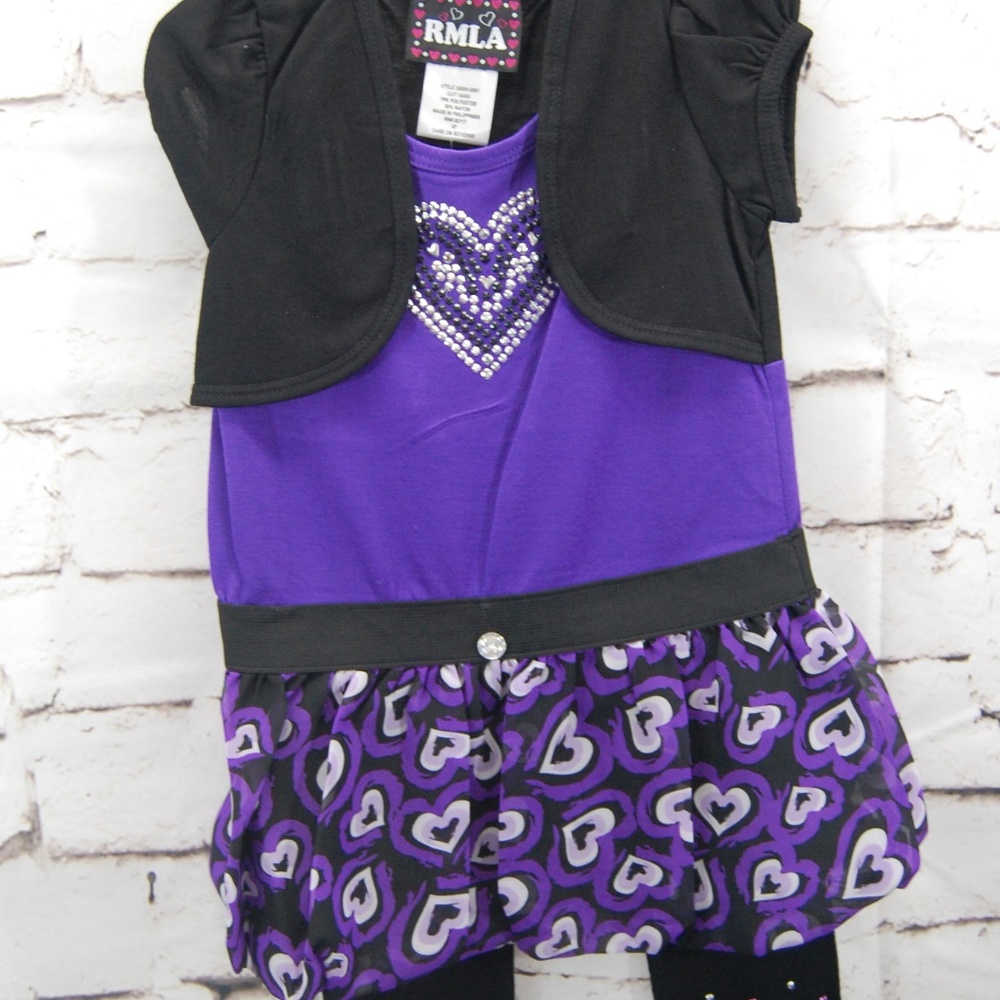 Girls 2 pc. pant dress